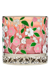 Spring Floral Toss Large 3-Wick Candle Holder Sleeve